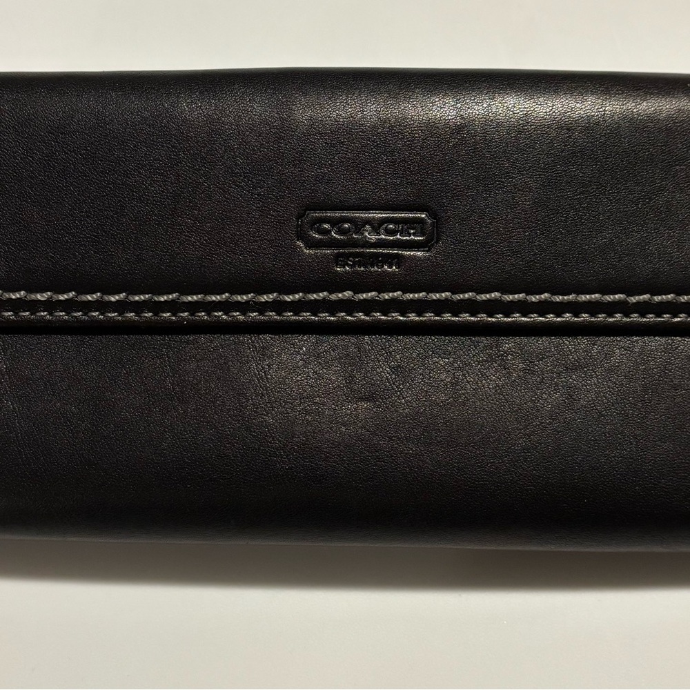 Coach Dark Leather Clutch